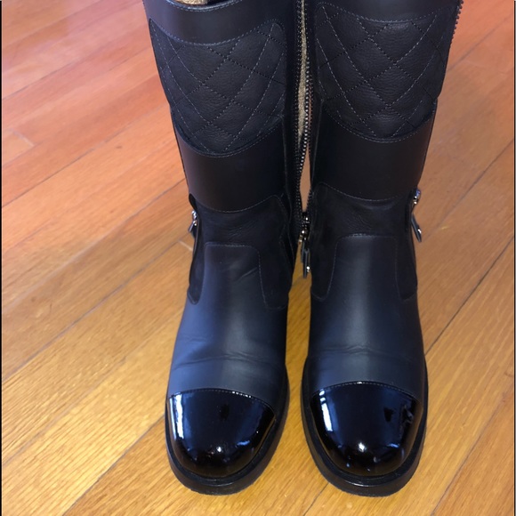 CHANEL Shoes - AUTHENTIC CHANEL mid-calf leather boots sz 36.5